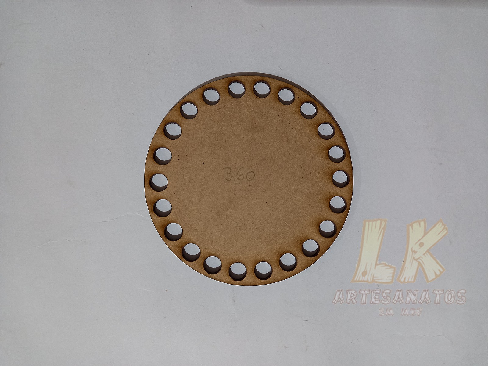 Base para crochê redonda 